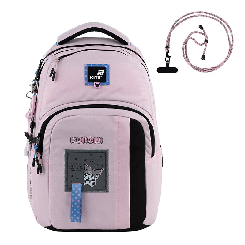 Рюкзак Kite Education teens 2578M Kuromi 42x29x17 см, 17 л, 130-145 см