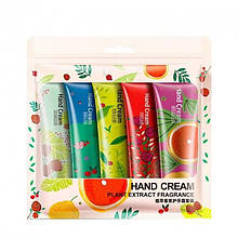 Комплексний набір кремів для рук з екстрактами для живлення та догляду BIOAQUA Hand Cream 5*30 G