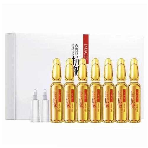 Сироватка для обличчя від зморшок з пептидами IMAGES Hexapeptide Anti-wrinkle Essence Six Peptide (7*2ml)