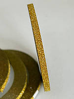 Стрічка для дизайну нігтів "Цукрова нитка", 0,3 мм, колір золото