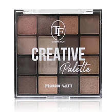 Палітра тіней для макіяжу FT COSMETICS CREATIVE PALETTE тон 03 16 відтінків
