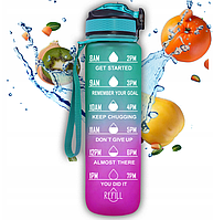 Пляшка для води IronFlex Water Buttle - 1000 ml green purple