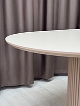 Стіл B-Wood круглий розкладний d 90 + 33 см стільниця HPL ARPA 0737 bloom ker, фото 4