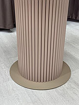 Стіл B-Wood круглий розкладний d 90 + 33 см стільниця HPL ARPA 0737 bloom ker, фото 3