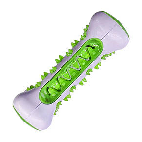 Іграшка для собак Tooth Brush Dog, гумова кісточка для чищення зубів, Зелена (205), фото 3