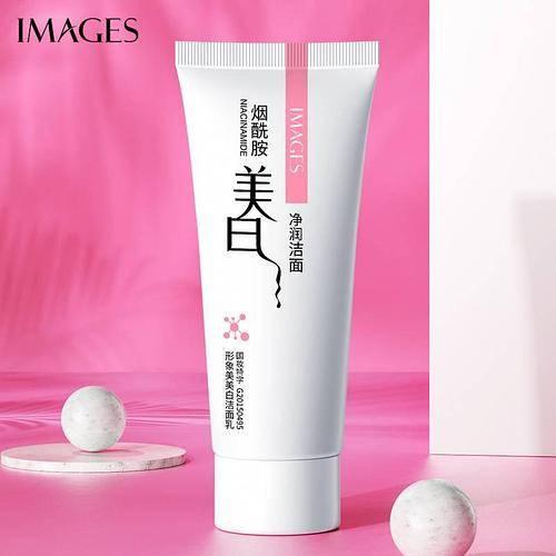 Пінка для вмивання Images Niacinamide Whitening Cleanser (Рожева) 100ml, фото 1