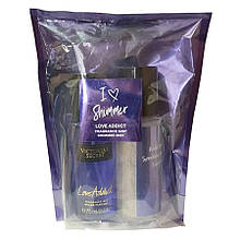 Лосьйон і спрей для тіла парфумований у подарунковому наборі Victorias Secret I Love Shimmer Love Addict
