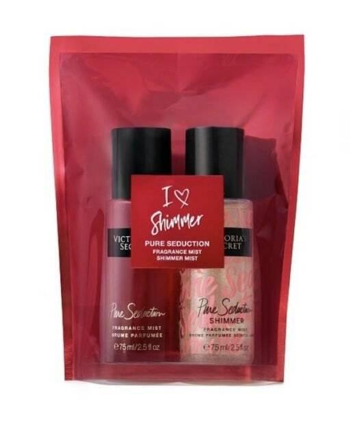 Подарунковий набір Victoria`s Secret I Love Shimmer Pure Seduction (Міст і Спрей-Шиммер), фото 1