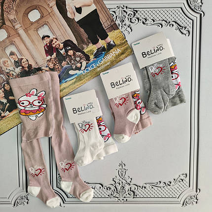 Дитячі колготи для новонароджених дівчаток Дольче, фото 2