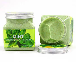 Кремовий скраб для тіла з м'ятою, очищення та зволоження Wokali Mint Sherbet