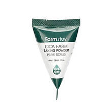 Скраб для шкіри обличчя з содою та центелою азіатською для очищення пор, заспокоєння та оновлення FarmStay Cica Farm Baking Powder
