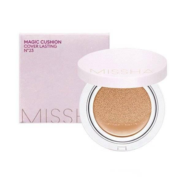 Стійкий кушон з сатиновим фінішем MISSHA MAGIC CUSHION COVER LASTING SPF50+ PA+++ ТОН 23, 15 g, фото 1