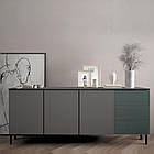 Комод на золотих металевих ніжках LION Грей 204x38x76,5 см Шварцвальд/Камінь (LION-042692), фото 6