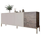 Комод на золотих металевих ніжках LION Грей 204x38x76,5 см Кашемір/Дерево (LION-042660), фото 2