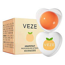 Бальзам для губ від сухості та тріщин, для гладкості та м'якості, з грейпфрутом Veze 5.8г