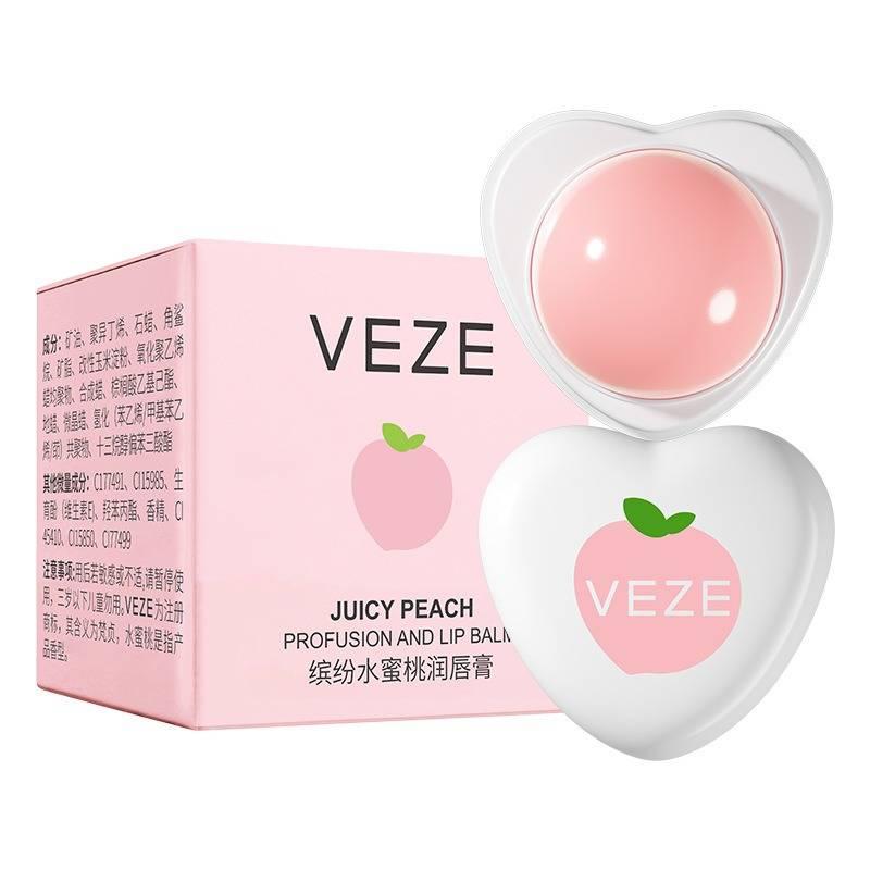 Фруктовий бальзам для губ Персик Veze Juicy Peach, фото 1