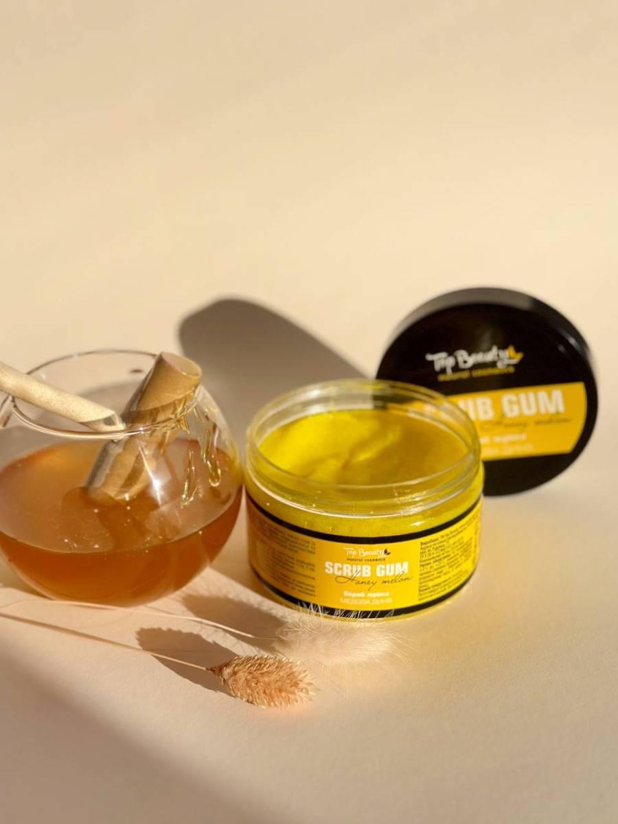Цукровий скраб-жуйка Top Beauty з парфумованим ароматом Медова диня, фото 1