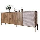 Комод на золотих металевих ніжках LION Грей 204x38x76,5 см Дуб Ліворно/Камінь (LION-042686), фото 2