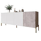 Комод на золотих металевих ніжках LION Грей 204x38x76,5 см Дуб сонома/Камінь (LION-042687), фото 2