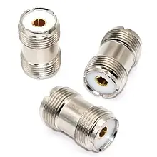 Перехідник TCOM, гніздо UHF — гніздо UHF, латунь