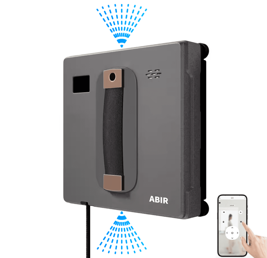 Інтелектуальний робот для миття вікон ABIR WD8 з розпиленням води | Bluetooth | Голосовий помічник