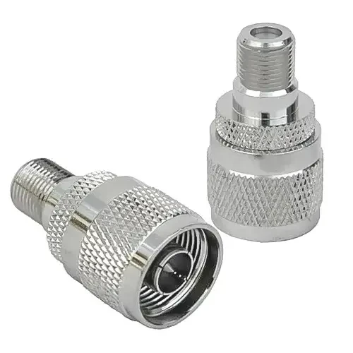 Перехідник TCOM, штекер N — гніздо F, латунь