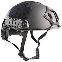 Ультралегкий режимний шолом Emerson Gear FAST MH Eco чорний з регулюванням розміру