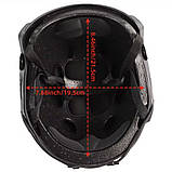 Ультралегкий режимний шолом Emerson Gear FAST MH Eco чорний з регулюванням розміру, фото 5