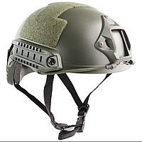 Ультралегкий СТРАЙКБОЛНИЙ шолом Emerson Gear FAST MH Eco олива з регулюванням розміру