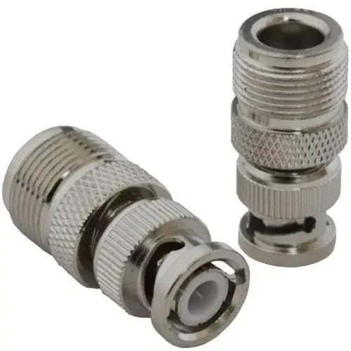 Перехідник TCOM, штекер BNC — гніздо N, латунь