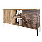 Комод відкритий на чорних металевих ніжках LION Грей Дуб Сонома трюфель/Дерево (LION-042765), фото 2