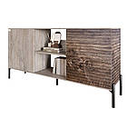 Комод відкритий на чорних металевих ніжках LION Грей Шварцвальд/Дерево (LION-042772), фото 2