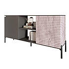 Комод відкритий на чорних металевих ніжках LION Грей Антрацит/Камінь (LION-042787), фото 2