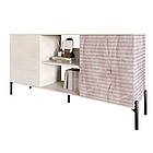 Комод відкритий на чорних металевих ніжках LION Грей Бетон Style/Камінь (LION-042789), фото 2