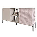 Комод відкритий на чорних металевих ніжках LION Грей Кашемір/Камінь (LION-042798), фото 2