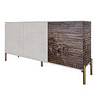 Комод закритий у вітальню на золотих металевих ніжках LION Грей 154x38x76,5 см Бетон Style/Дерево (LION-041834), фото 2