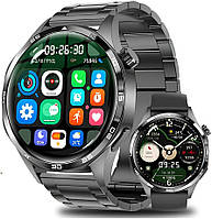 Чоловічий смарт-годинник водонепроникний з NFC і великим екраном для айфона та андроїд, якісні з bluetooth дзвінком