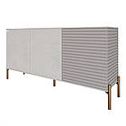 Комод закритий у вітальню на золотих металевих ніжках LION Грей 154x38x76,5 см Бетон Style/Кашемір (LION-041864), фото 2