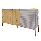 Комод закритий у вітальню на золотих металевих ніжках LION Грей 154x38x76,5 см Дуб Артизан/Кашемір (LION-041869), фото 2