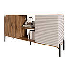 Комод відкритий на чорних металевих ніжках LION Грей Дуб Ліворно/Кашемір (LION-042867), фото 2