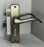 Комплект замка для межкомнатных деревянных дверей 58 мм ET-189 Grafit FZB Дверной врезной замок механический