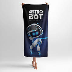 Рушник з принтом «Астро Бот. Віртуальний рятівник. Astro Bot. Virtual rescuer»