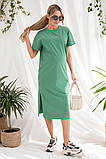 Базова сукня oversize для вагітних та годування Rima зелена, фото 9