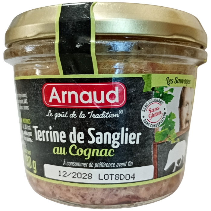 Паштет із дикого кабана та коньяком Arnaud 180 г, фото 1