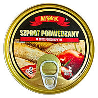 Шпроти в томатному соусі M&K 160 г