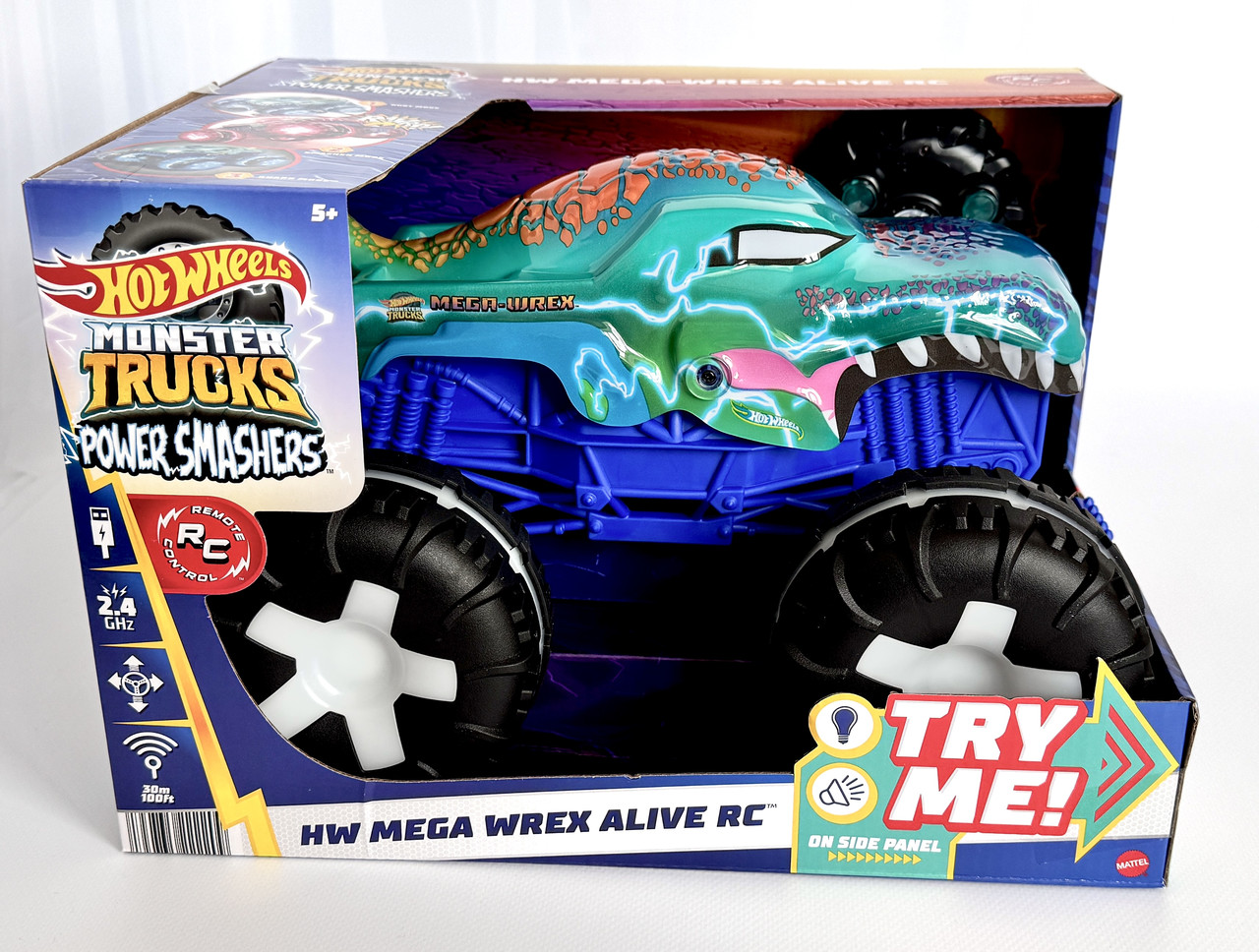 Хот Вілс Монстр Трак 1:15 Мега Рекс машинка позашляховик на керуванні Hot Wheels RC Monster Trucks Mega Wrex HWW53