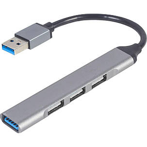 Концентратор Gembird USB-A to USB 3.1 Gen1 (5 Gbps), 3 х USB 2.0 (UHB-U3P1U2P3-02) 3 x USB 2.0, 1 х, фото 1