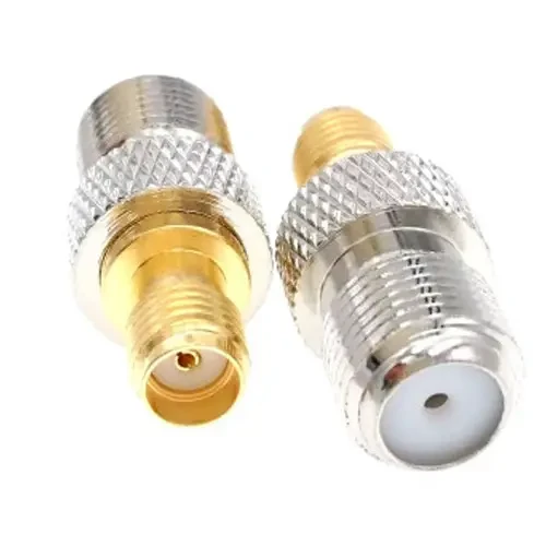 Перехідник гніздо SMA — гніздо F, латунь