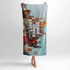 Рушник з принтом «ГТА. Легендарна гра. GTA. Legendary Game»