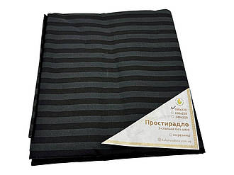 Простирадло "Stripes graphite" | 180х220 см Бязь
